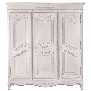 Martens 3 Door Wardrobe,  Soft Grey