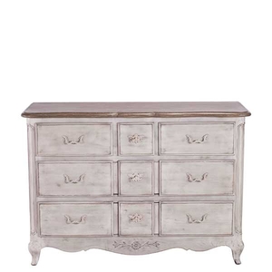 Martens Wide 5 Drawer Chest,  Soft Grey