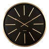 Maxiemus Brass Wall Clock,  Black and Gold