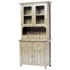 Millie - 2 Drawer Buffet Cabinet with glazed hutch