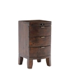 Navajos Reclaimed Wood 3 Drawer Bedside,  Chestnut