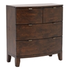 Navajos Reclaimed Wood 4 Drawer Chest,  Chestnut