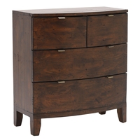Navajos Reclaimed Wood 4 Drawer Chest,  Chestnut