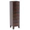 Navajos Reclaimed Wood 7 Drawer Tallboy,  Chestnut