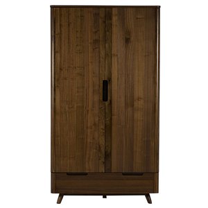 Nevada 2 Door Walnut Wardrobe