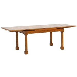 New Flagstone - Drawer Leaf Extending Dining Table