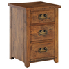 New Frontier Mango Wood 3 Drawer Bedside