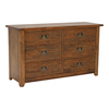 New Frontier Mango Wood 6 Drawer Chest