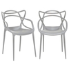 Pair of Kartell Masters Dining Chairs,  Grey