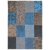 Patch Wool and Cotton Chenille Rug,  Forget me not
