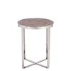 Round Marble Accent Table,  Imperador