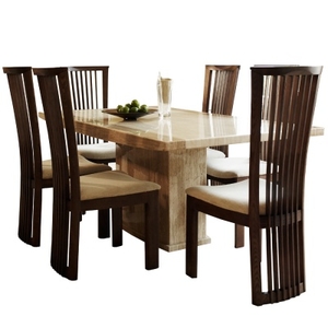 Rowan - Dining Table 6 Santos Chairs