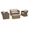 Taransay Garden 2 Seater Sofa Set,  Natural and Beige