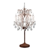 Timothy Oulton Crystal Table Lamp,  Antique Rust