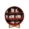 Timothy Oulton Drum 4ft Brass Bookcase with Stand