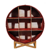 Timothy Oulton Drum 6ft Brass Bookcase with Stand