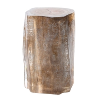 Timothy Oulton Floem Side Table,  Driftwood and Acrylic