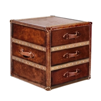 Timothy Oulton Stonyhurst Large Side Table,  Vintage Cigar