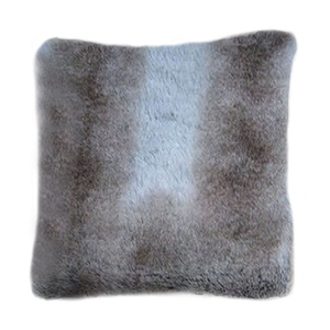 Timothy Oulton White Fox Faux Fur Cushion,  Large