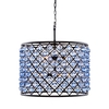 Timothy Oulton Zig Zag Medium Pendant,  Blue and Matt Black