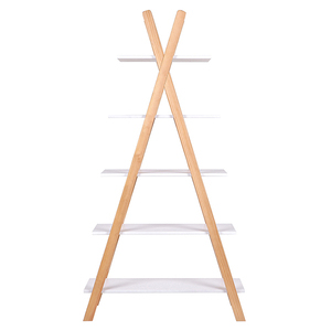 Tipi Bookcase,  White and Pine