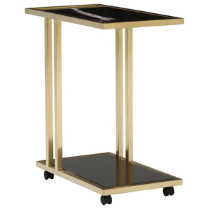 Tray Marble Accent Table,  Sahara Noir