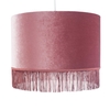 Velvet Tassel Light Shade,  Blush