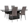 Versilia Extending Dining Table and 4 Martino Chairs