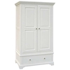 Vielle Double Wardrobe with Drawer,  Putty