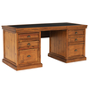 Villiers Reclaimed Wood Large Pedestal Desk