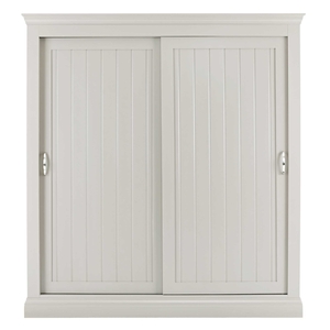 Weston Wide Sliding Wardrobe,  Stone