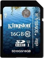 Kingston 16GB Elite SDHC Class 10 UHS-I Memory Card