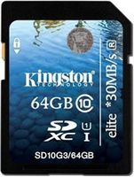 Kingston 64GB Elite SDXC Class 10 UHS-I Memory Card