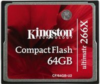 Kingston 64GB Ultimate 266X Compact Flash Card