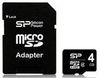 Silicon Power 4GB Micro SDHC Class 4 Memory Card with Adapter