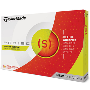 TaylorMade 2018 Project (s) Golf Balls Matte Yellow dz