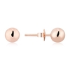 Argento Rose Gold 6mm Ball Stud Earrings