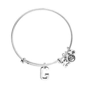 Karma Silver G Bangle
