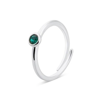 Karma Silver May Adjustable Ring