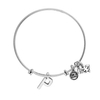 Karma Silver P Bangle