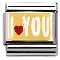 Nomination I Love You Charm