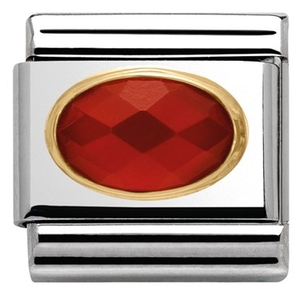 Nomination Red Agate Charm