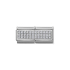 Nomination Silver Pave Double Plate Charm