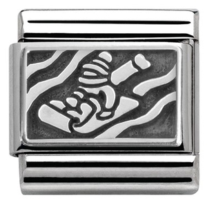 Nomination Silver Sledging Charm