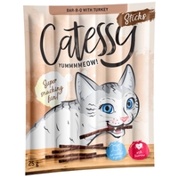 30 x 5g Catessy Sticks Cat Treats - 20% Off!* - with Rabbit,  Turkey & Yeast