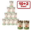 400 g Lukullus Gustico 10 + 2 Free! - 12 x 400 g Beef Sensitive with Parsnip Spi