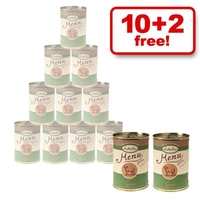 400 g Lukullus Gustico 10 + 2 Free! - 12 x 400 g Beef Sensitive with Parsnip Spi
