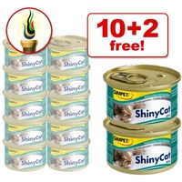85 g Gimpet Shiny Cat 10 + 2 Free! - 12 x 85 g Barracuda & Chicken