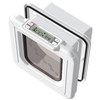Cat Mate Elite Microchip Cat Flap with Timer Control - White Cat Flap