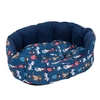 Fancy Dogs Cuddle Bed - 55 x 45 x 21 cm (L x W x H)